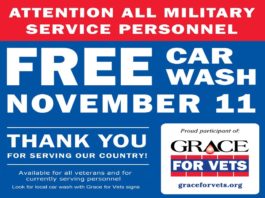 Grace For Vets Free Car wash